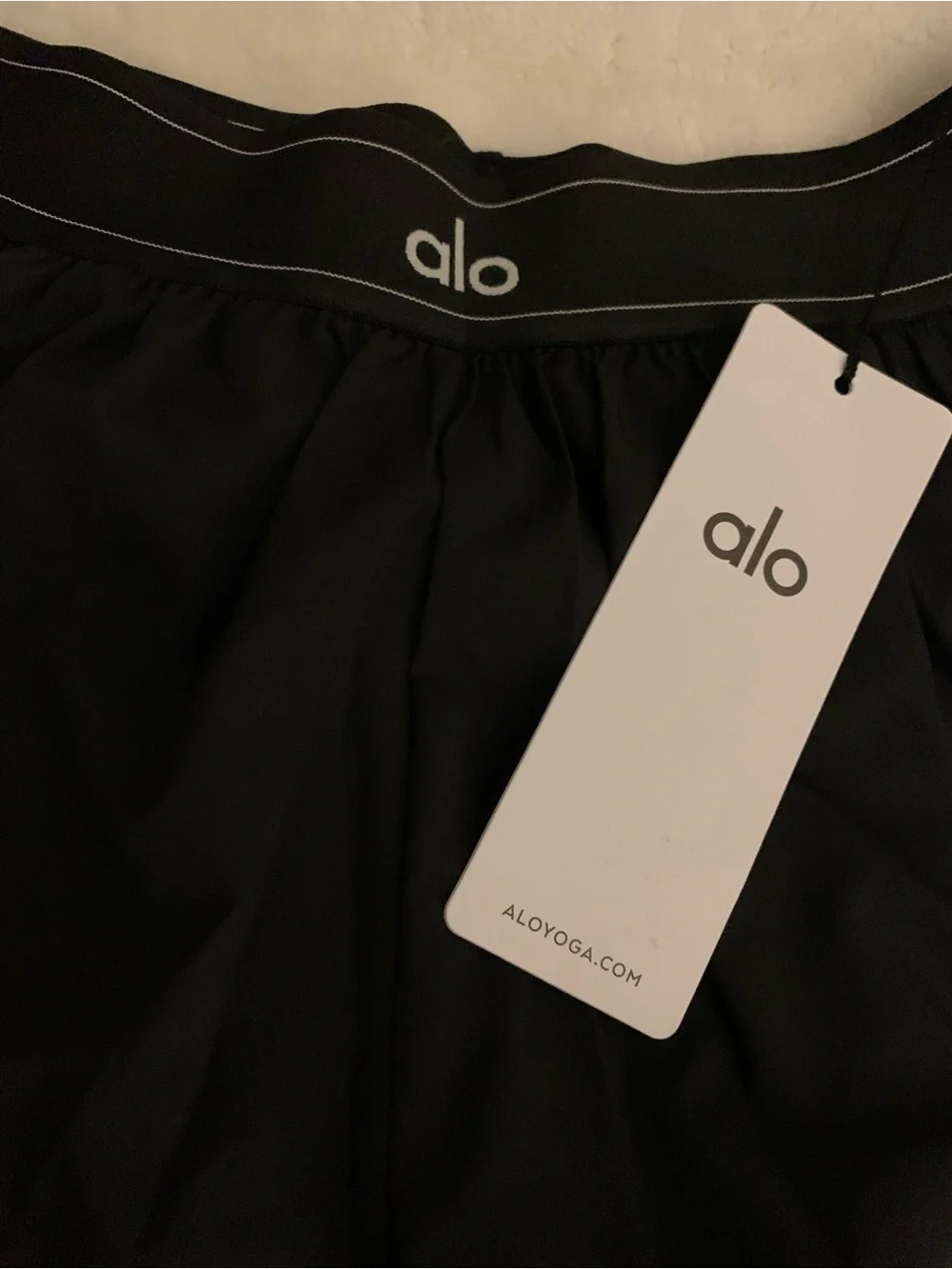 ALO Yoga Match Point Short• SMALL• BLACK•BNWT IN BAG